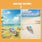 Toyvian Miniature Resin Boats, 6pcs Mediterranean Style Mini Sailing Boat Figurines Nautical Tabletop Decor for Fairy Garden Terrarium Beach Cake Topper DIY Micro Landscape