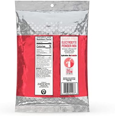 Sqwincher Zero Qwik Stik, Fruit Punch, Sugar Free, Low Calorie, Low Sodium Electrolyte Powder Hydration Drink Mix, .11 0z Packet (Pack of 50)