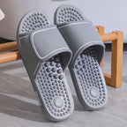 Foot Acupoint Massage Slippers for Men Women in Four Seasons,Relief Plantar Fasciitis Sandals,Boost Circulation Improves Massage Therapy Shoes,Acupressure Massage Slippers (Size:EU 44/45,Color:/Grey)