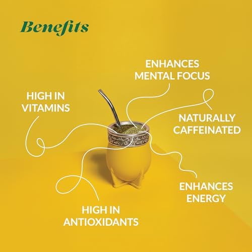 Canarias Yerba Mate Traditional 2.2 lb - Uruguayan Yerba Mate Tea - Ground Leaf Without Stems (Sin Palo) | Strong & Full-Bodied Flavor