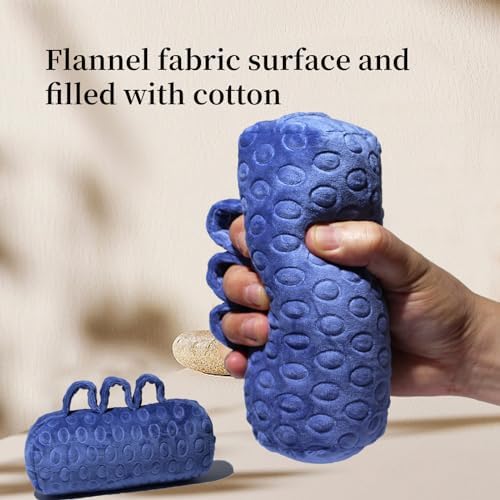 Finger Contracture Cushion Palm Finger Protector Grips Splitter Anti Ulcer Hand Grab Bar For Elderyly Care Hand Stroke Rehab Skin Breakdown Impairment And Hemiplegia Recovery Orthosis (Purple)