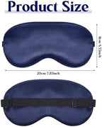 4 Pcs Silk Sleep Mask for Sleeping with Adjustable Strap, Silk Eye Masks Satin Blackout Blindfold Sleep Eye Cover Comfortable Blindfold Eyeshade for Men&Women