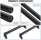 Industrial Stair Railing Metal Hand Rails for Indoor & Outdoor Steps Wall Mount Hand Rails for Indoor Stairs 1.25" Pipe Stair Handrail for Steps Aluminum Staircase Handrail Hand Railing 4ft