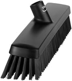 Vikan 31759 16" Heavy-Duty Push Broom, Soft/Stiff, Black