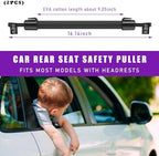 2 PCS Car Headrest Grab Handle, Auto Rear Seat Passenger Chair Armrest, Universal Vehicle Assist Safety Grip Handle Accessories for Elderly Kids
