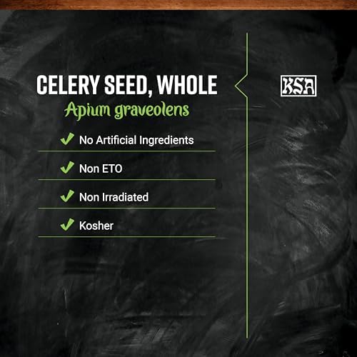 Frontier Co-op Whole Celery Seed, 1-pound Bulk Bag, Great Texture in Salads, Key in Ethnic Dishes and Pickling, Kosher
