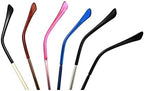 1 Pair Metal Plastic Glasses Replacement Glasses Replacement Temple Eyeglasses Arms Legs, Screws, Screw Washers and 3-in-1 Screwdriver