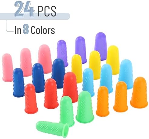 Mr. Pen- Hot Glue Gun Finger Protectors, 24 pcs, Silicone Thimble Finger Guard for Hot Glue