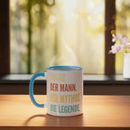 Funny German First Name Design - Franz Ceramic Mug, Blue/White