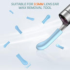 Ear Wax Removal Replacement Tips for Ear Camera, 100 Pieces Replacement Tips Ear for Wet/Dry Ear Wax Cleaning - Ear Spoons Accessories Set for Teens Adults Ear Wax Removal Endoscope
