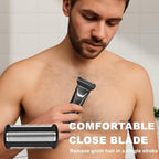 2 Pack Foil Replacement Blades Compatible with Manscaped The Lawn Mower 5.0 Ultra Groin & Body Hair Trimmer,Stainless Steel Foil Blades for Smooth and Close Shaving.