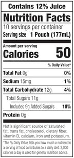 Capri Sun Flavored with Other Natural Flavor Juice Drink Blend, 10 Pouches, for School Lunches and On-the-Go Hydration, Strawberry Kiwi, All Natural Ingredients, 6 fl oz