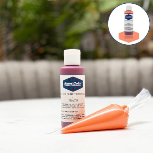 PEACH SOFT GEL PASTE 4.5 OZ Cake Decorating