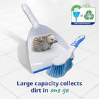 Spontex Dustpan and Brush Set, White, 2 Count (Pack of 1)