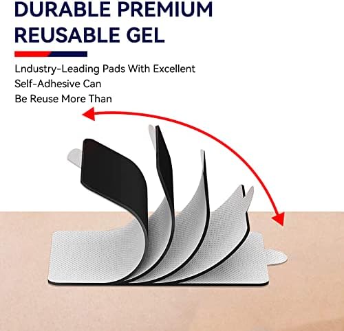 10 Pcs Stronger Large TENS Unit Pads Compatible with MEDVICE, NURSAL, Belifu, Brilnurse TENS Units, VOVOU 3.5mm Snap Latex-Free TENS Unit Replacement Pads Electrode Patches Reuse More Than 50 Times
