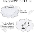 Newwiee 50 Pcs Happy Tears Handkerchiefs Wedding Handkerchiefs Bulk Bride Gifts Accessories for Wedding Big Day Fun