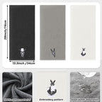 FuWeave 3 Pcs Funny Donkey Hand Towels Embroidered Donkey Farmhouse Decorative Bathroom Towels for Bathroom Kitchen Decor, 100% Cotton, 13.3 x 29.5''