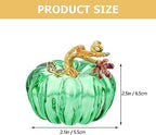 MAGICLULU Crystal Pumpkin Desktop Ornament 2.5 Inch Small Glass Pumpkin Figurine for Home D Cor Thanksgiving Halloween Party Decoration