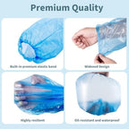 Disposable Arm Sleeves, 100 Pcs Waterproof Plastic Sleeve Protectors, Oilproof Oversleeves Covers