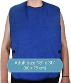 Celley 2 Pack Adult Bibs - Reusable and Washable Cotton Terry Cloth Aprons for Elderly, Seniors and Disabled