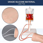 Medarchitect IV Injection & Phlebotomy Arm Practice Kit with Intravenous Infusion, Blood Draw, Venipuncture Techniques Training Model
