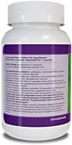 Natural Alfalfa Supplement 500mg 250 Capsules [1 Bottles], Rich in Vitamins & Trace Minerals, Promotes Energy & Vitality, Promotes Digestive Health