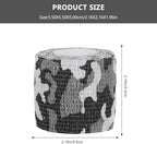 Cabilock 3pcs Elastic Camouflage Bandages Self Adhesive Non-Woven Sports Wrist and Knee Wraps for Hunting Outdoor Survival and Athletic Injury Protection