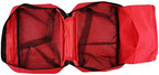Red First Aid Kit Bag Empty Travel First Aid Bag Responder Storage Compact Survival Medicine Emergency Rescue Pouch Bags for Home Office Car Camping Kitchen Sport Outdoors (Empty, No Contents)