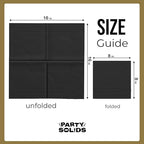 Party Solids Black Dinner Napkins Disposable Everyday 50 Pcs 2 Ply Black Napkins Disposable Paper Everyday For Parties & Party Supplies