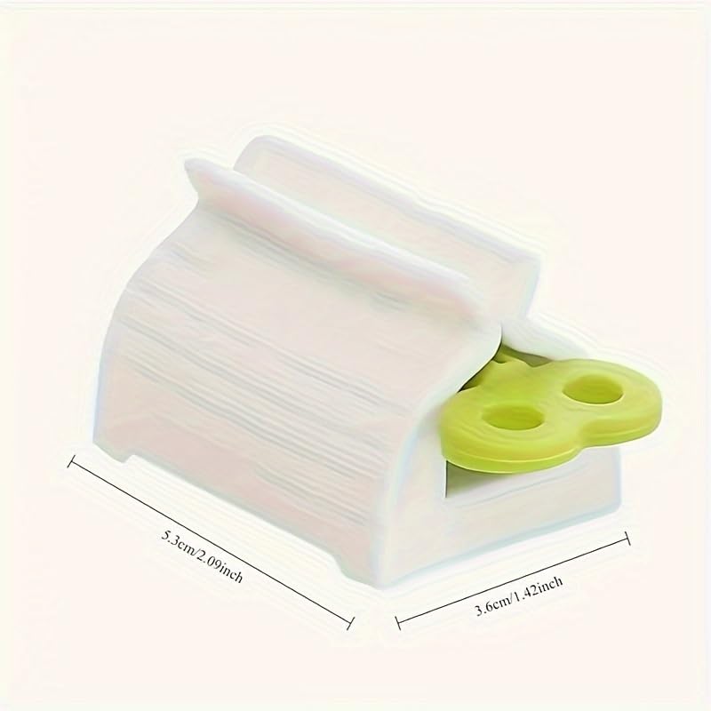3-Pack Toothpaste Squeezer Set, Toothpaste, Face Wash and Cosmetic Dispenser, Durable Bathroom Tool, Red Green Blue 3pcs Standard Size, Plastic, Home and Travel Organizer