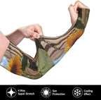 Arm Sleeves UV Sun Protection Sleeve Tattoo Cover Farm Sunflower Arm Sleeve Sun Sleeve for Men Women