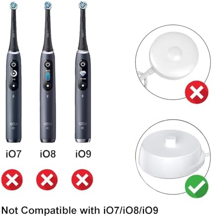 Replacement Charger Base for Oral B Electric Tooth Brush,Travel Charger Adapter UK for Oral-B Pro 650/3500/2500 Smart Kids Vitality Genius X iO2 iO3 iO4 iO5 iO6, 3757 Charging Dock,1.2M/4ft Cable
