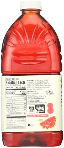 365 by Whole Foods Market, Organic Cranberry-Pomegranate Juice Blend, 64 Fl Oz