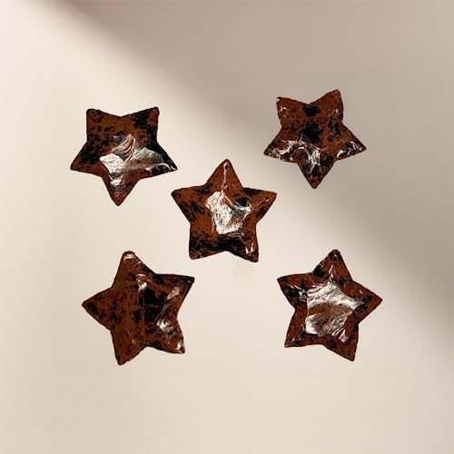 VIE Faceted Star Crystal, 3x3cm, Mahogany Obsidian