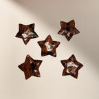 VIE Faceted Star Crystal, 3x3cm, Mahogany Obsidian