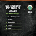 Frontier Co-op Organic Roasted Chicory Root Granules 1lb - Chicory Root Coffee Substitute Alternative