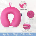 Travel Pillow Memory Foam, Comfortable Travel Neck Pillow U Shape, Support Neck and Head to Relieve Fatigue, Portable Neck Pillow Suitable for Planes, Trains, Self-Driving Cars