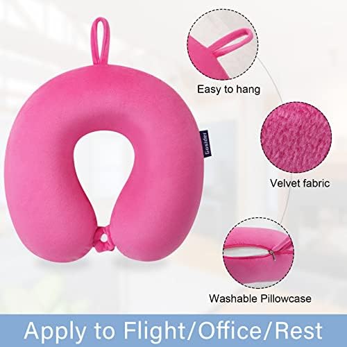Travel Pillow Memory Foam, Comfortable Travel Neck Pillow U Shape, Support Neck and Head to Relieve Fatigue, Portable Neck Pillow Suitable for Planes, Trains, Self-Driving Cars