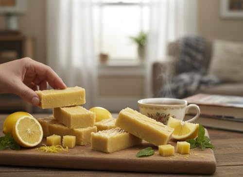 Farmhouse Fudge – Lemon Poundcake Fudge, 8 oz – Rich & Creamy Fudge with Zesty Lemon Flavor, Gourmet Candy Gift