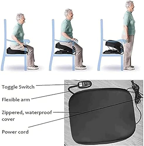 Power Seat Assist Cushion, Lift Assist Seat, Portable Lifting Cushion, Easy Lift Electric Cushion for Mobility Assistance, Supports up to 280 Lbs