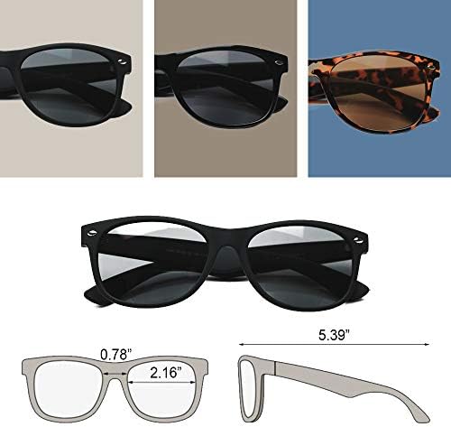 Yogo Vision Bifocal Reading Sunglasses for Men and Women-Classic, Retro Style UV400 Sun Protection Readers Eyewear