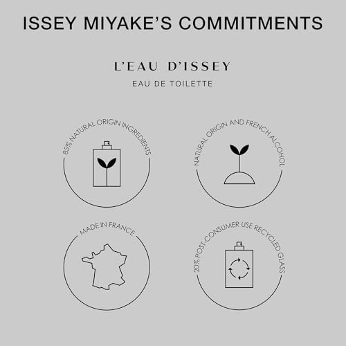 Issey Miyake L'Eau d'Issey Eau de Toilette - Fragrance for Women - Floral & Aquatic, Inspired by the Purity of Water - With Notes of White Flowers, Lotus Rose Accord & Precious Woods Accord