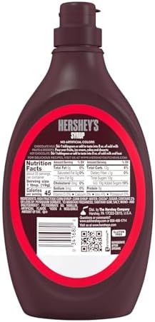 Hershey Dessert Syrup Variety Pack, 3 Tasty Flavors Chocolate 24 oz, Strawberry 22 oz and Caramel 22 oz, Delicious Toppings for Any Dessert
