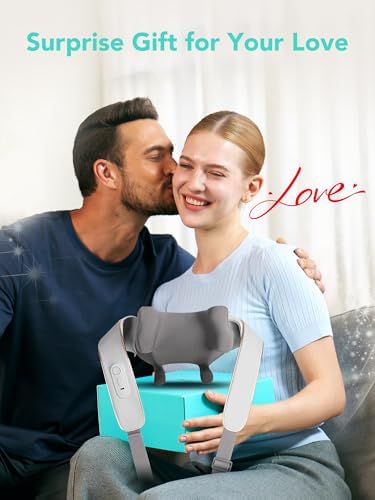SKG 2025 Neck Massager for Pain Relief, Deep Tissue 6D Kneading with Heat, Cordless Neck & Shoulder Massage, Valentine Gift for Men & Women, H5 Mini