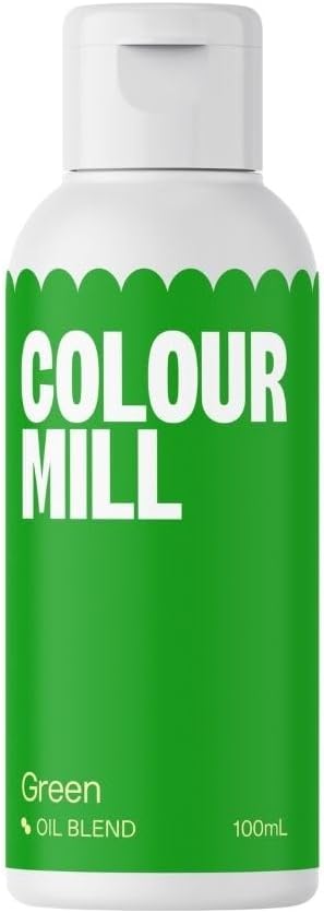 Colour Mill Oil-Based Food Coloring, 100 Milliliters (Green)