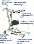 Invacare Sit to Stand Lift for elderly, Hydraulic Stand Assist Lift Aid for Patient, Lift Assist Transfer Device for Elderly Seniors, Adults & Disabled, FSA & HSA eligible