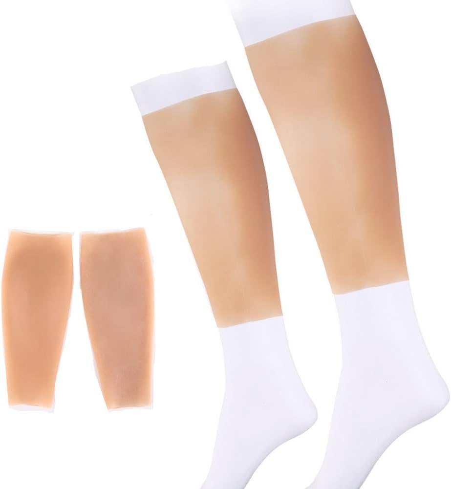 Silicone Leg Enhancer Realistic Fake Calf for Crooked Or Thin Legs Arms Scar Cover Sleeves