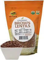 McCabe Organic Brown Lentils - Bulk Lentils Rich in Fiber & Minerals | USDA and CCOF Certified | Product of USA | 1Lbs