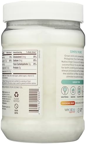 Nutiva Coconut Oil Organic Extra Virgin, 54 Oz