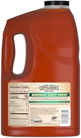 Cattlemen's Hawaiian Tangy Sweet BBQ Sauce, 1 gal
